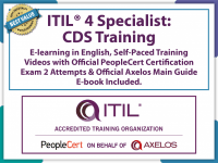 PeopleCert ITIL®4 Specialist: Create Deliver and Support (CDS) - eLearning and PeopleCert Exam Bundled Offer.