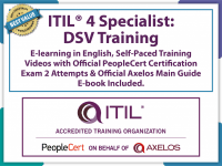 PeopleCert ITIL® 4 Specialist: Drive Stakeholder Value (DSV) - eLearning and PeopleCert Exam Bundled Offer.