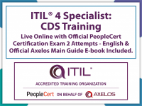 PeopleCert ITIL® 4 Specialist: Create Deliver and Support (CDS) - Live Online and PeopleCert Exam Bundled Offer.