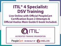 PeopleCert ITIL® 4 Specialist: Drive Stakeholder Value (DSV) - Live Online and PeopleCert Exam Bundled Offer.