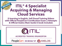 PeopleCert ITIL® 4 Specialist: Acquiring & Managing Cloud Services (AMCS) - eLearning and PeopleCert Exam Bundled Offer.