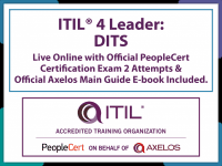 PeopleCert ITIL® 4 Leader: Digital and IT Strategy (DITS) – Live Online and PeopleCert Exam Bundled Offer.