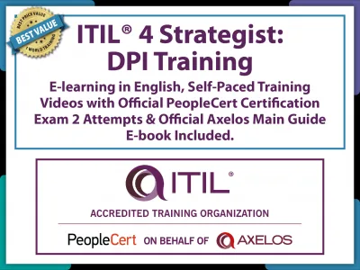 PeopleCert ITIL 4 Strategist: Direct Plan and Improve (DPI) eLearning and Exam Bundled Offer. 1 ITIL 4 Strategist: Direct Plan and Improve