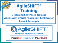 PeopleCert AgileSHIFT® Training - eLearning and PeopleCert Exam Bundled Offer.