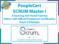 PeopleCert Scrum Master I - eLearning and PeopleCert Exam Bundled Offer.