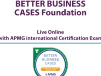 Better Business Cases Foundation - Live Online in English with Official APMG International Voucher Accredited Training Course.